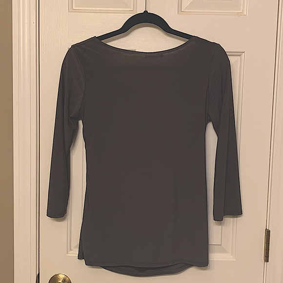 Scoop neck 3/4 length sleeve top. NWT - Picture 2 of 5